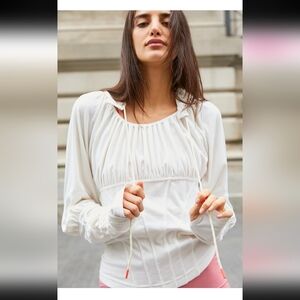 NWT Free People movement long sleeve hooded top